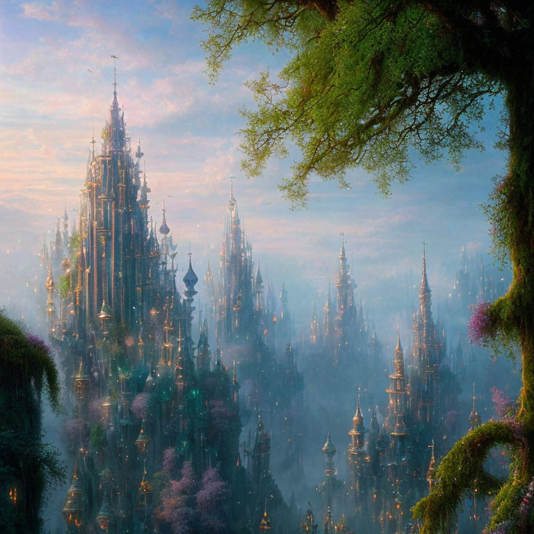 dreamy fairy city