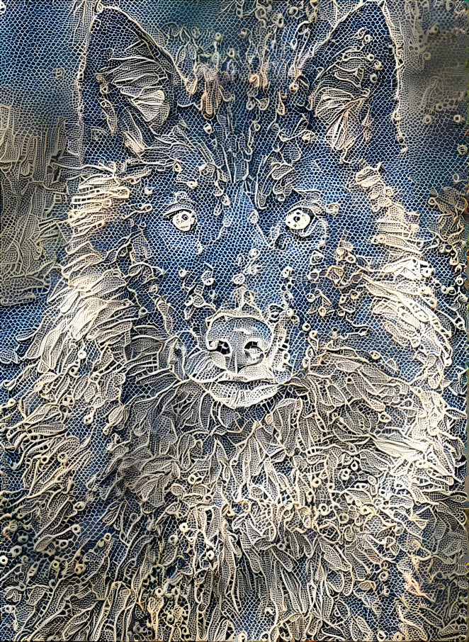 Embroidered Wolf