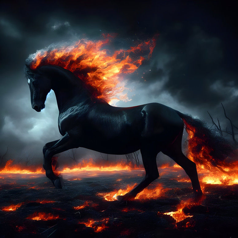 Burning Horse