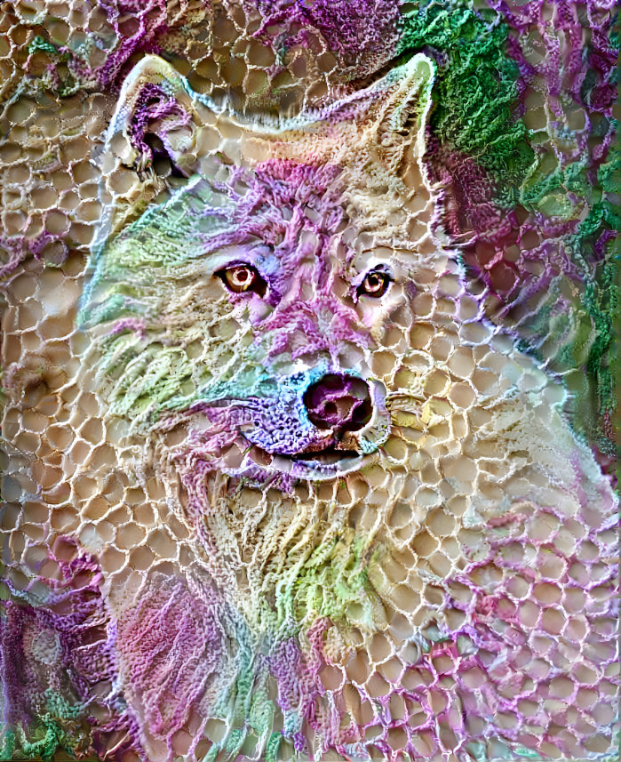 Embroidered Wolf