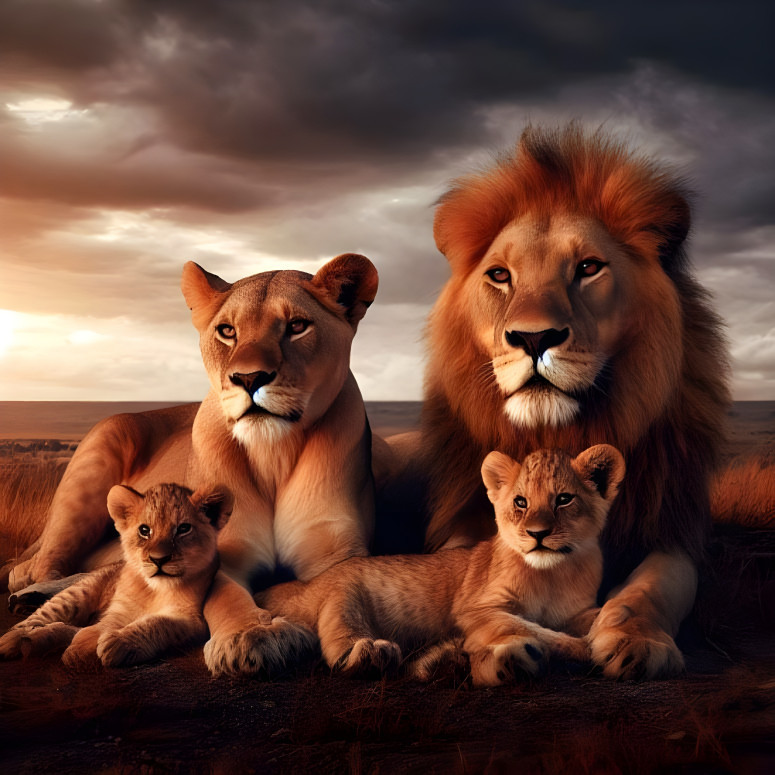 Lion Family