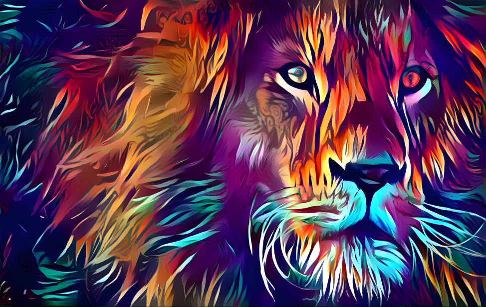 Colorful Lion