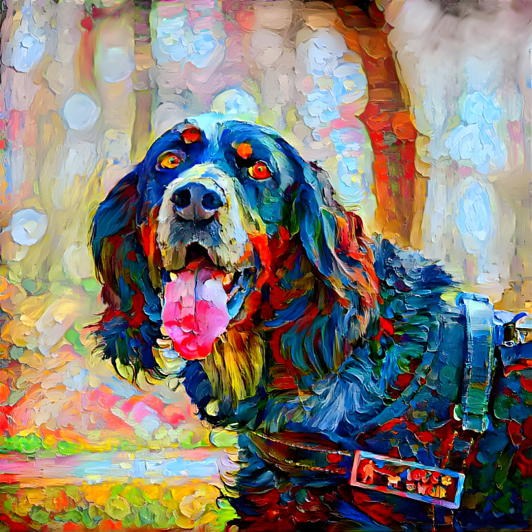 Dog painting