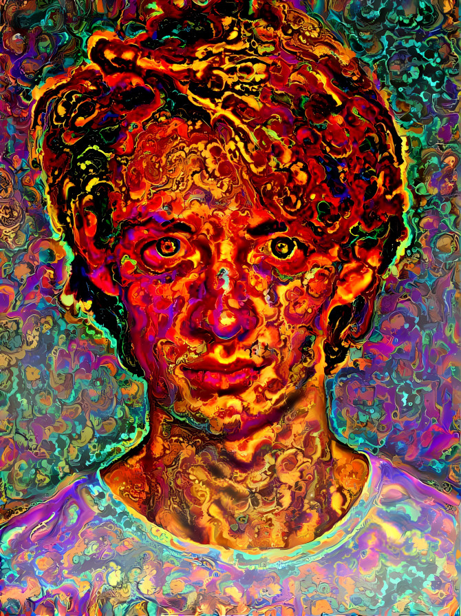 Trippy portrait