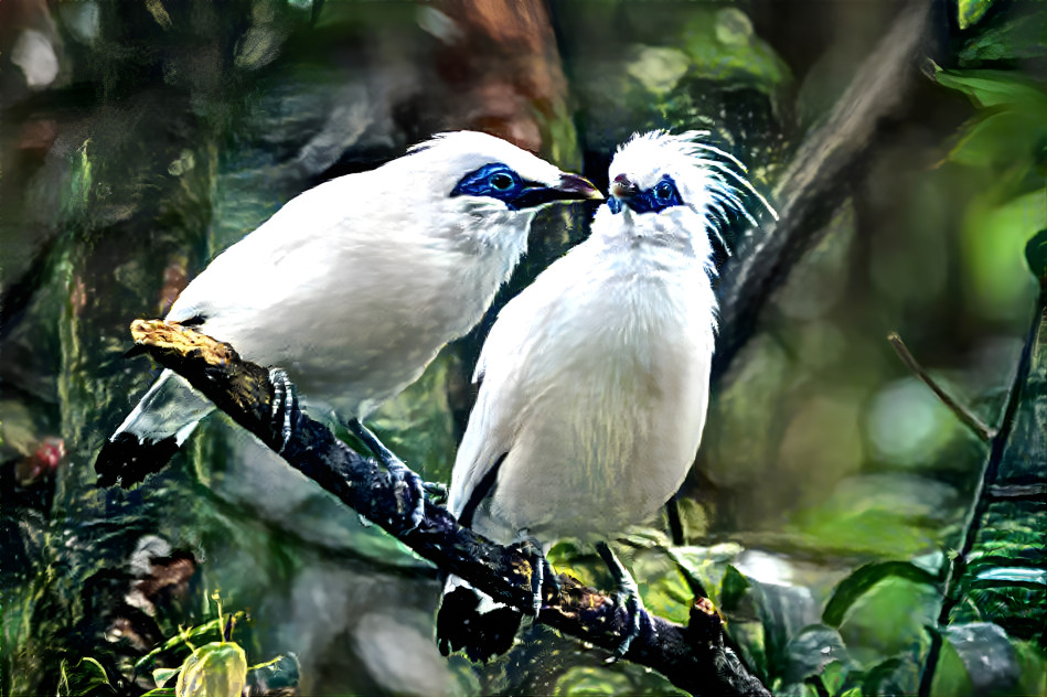 The Exquisite Bali Starling Songbird