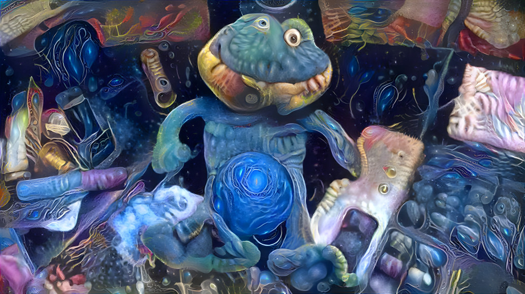 space frog traveling