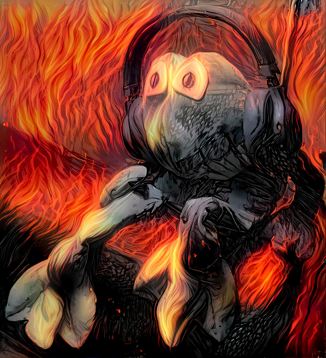 Frog in Flames