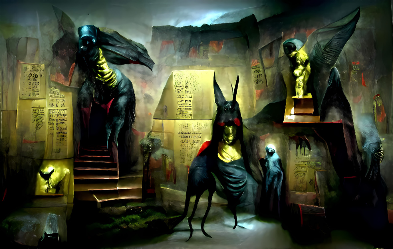 Mothman infested tomb of Anubis worshipper