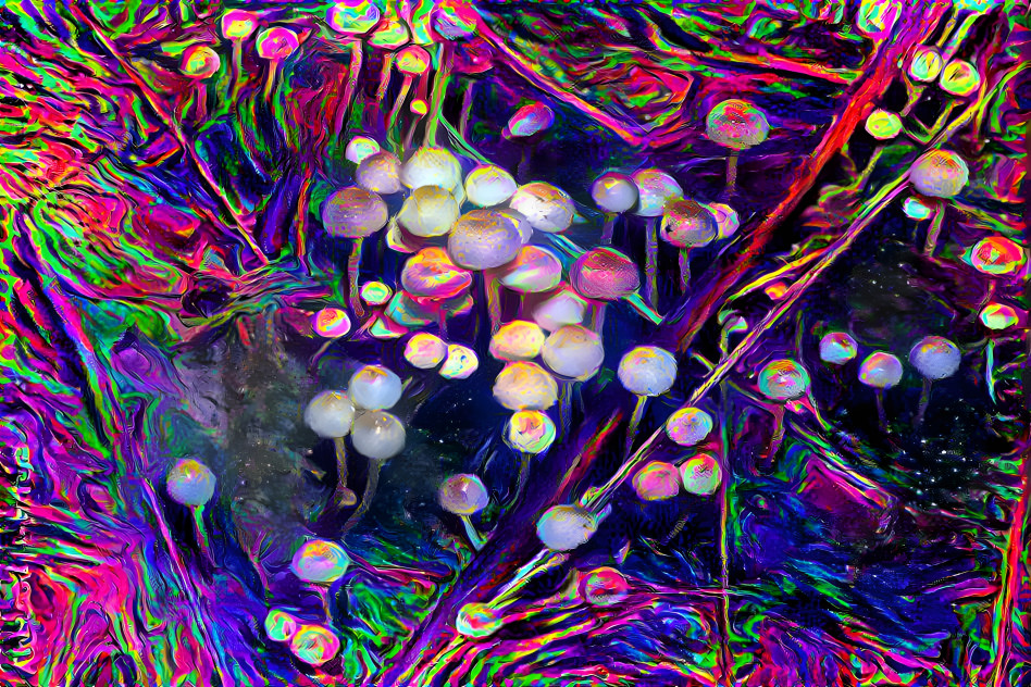 Rainbow mushrooms