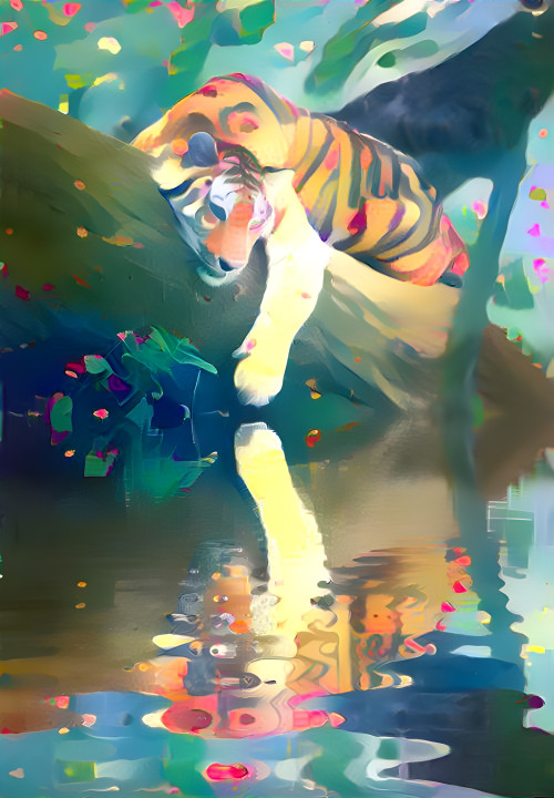 Tiger in the river