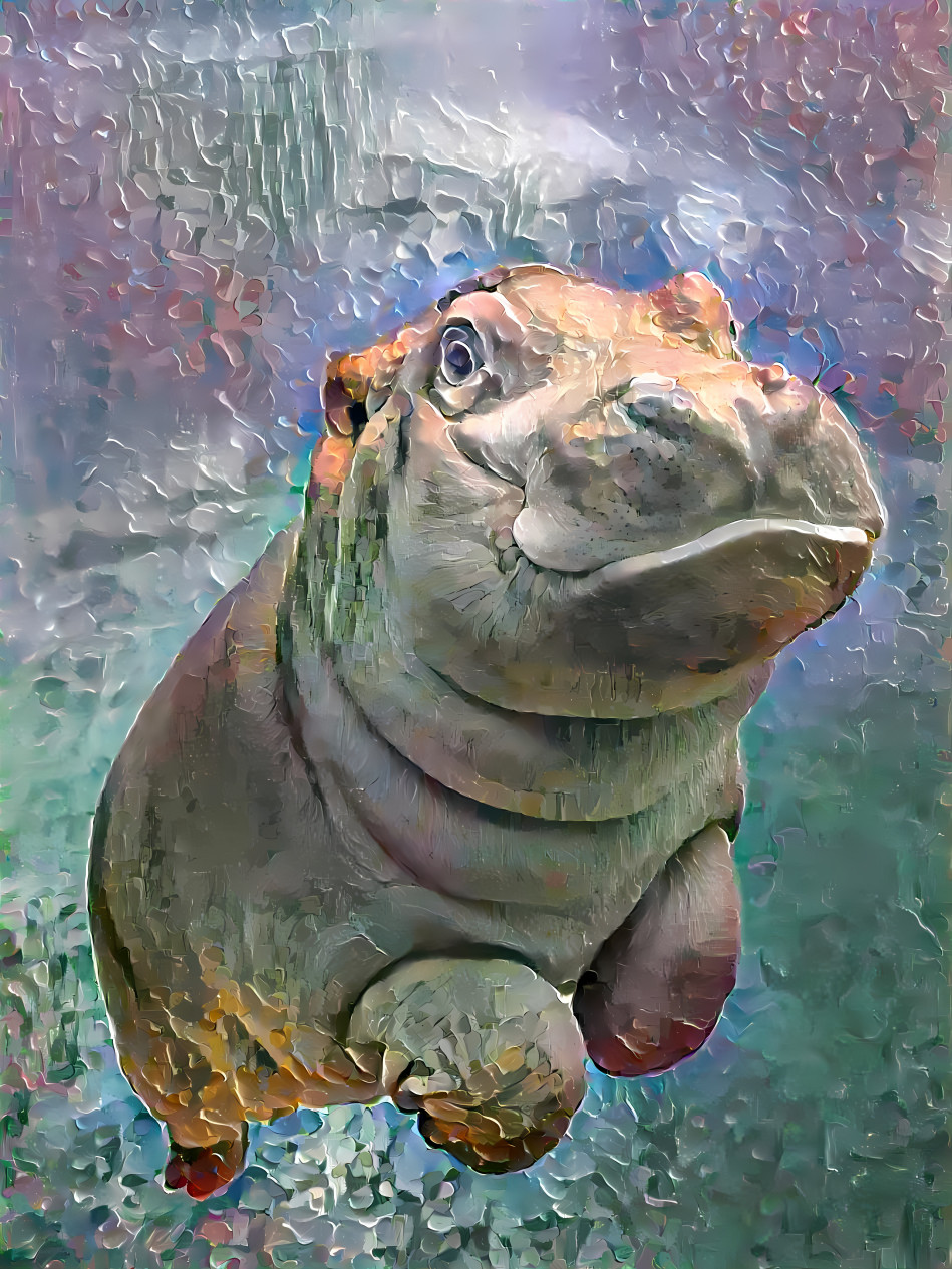 Baby hippo