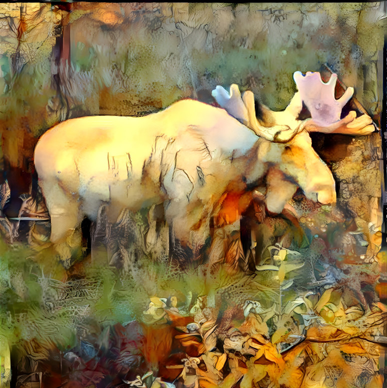 Albino Moose