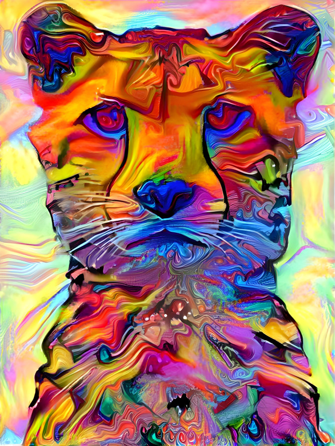 Very Serious Fractal Cheetah