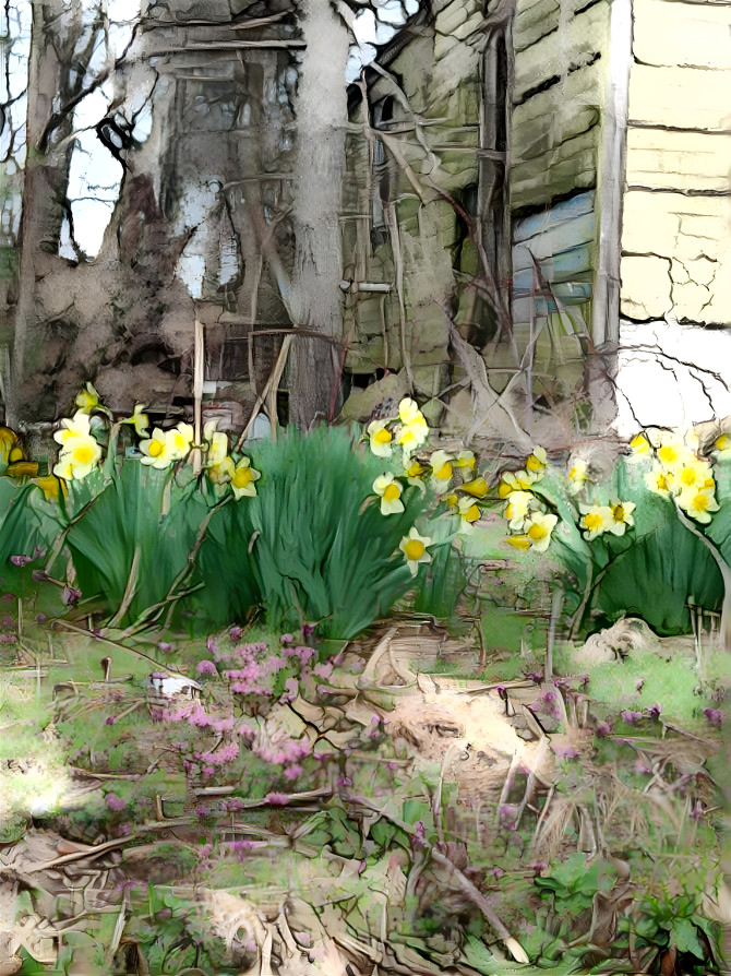 Early Spring, abandoned farm