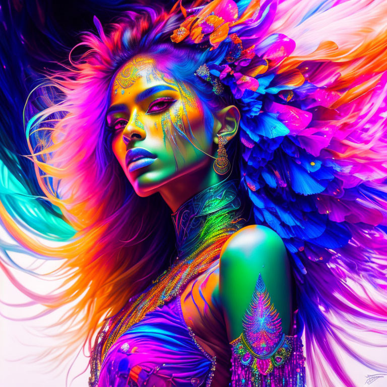 Colorful Dancing Girl