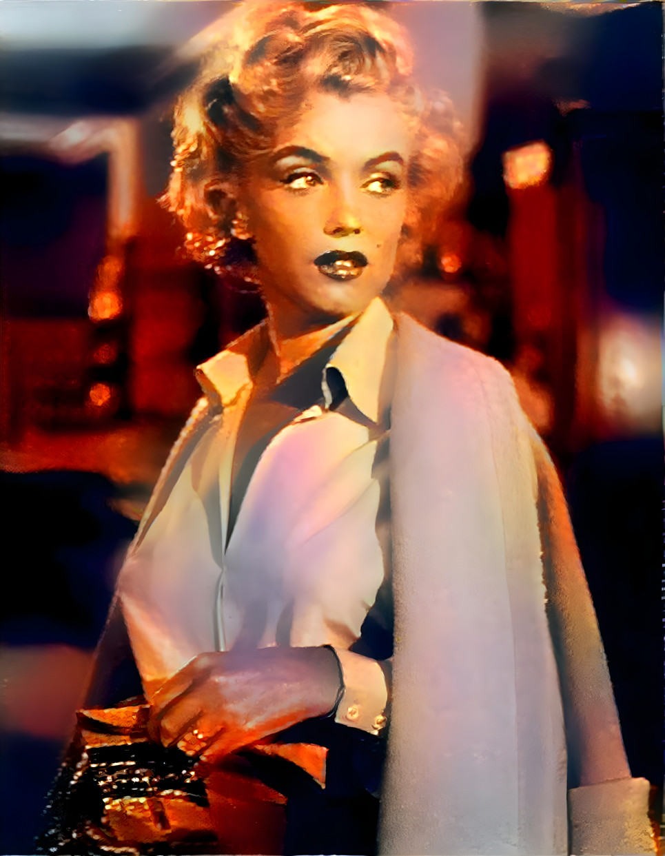 colorized Marilyn