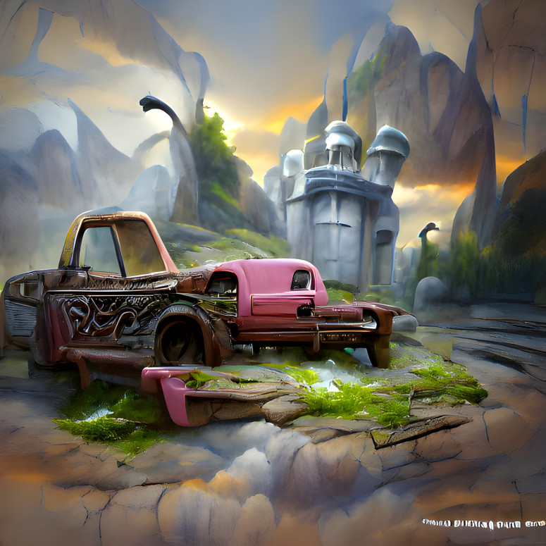 Abandoned old pickup truck