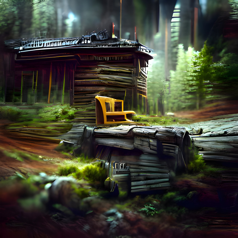 Log Cabin In The Forest