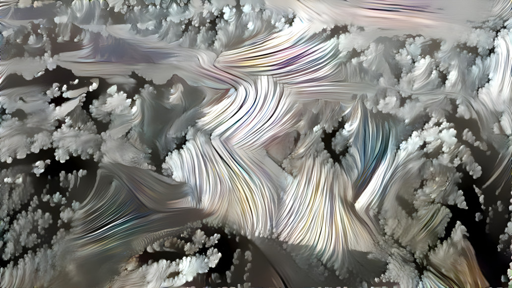 Fractal ice flow