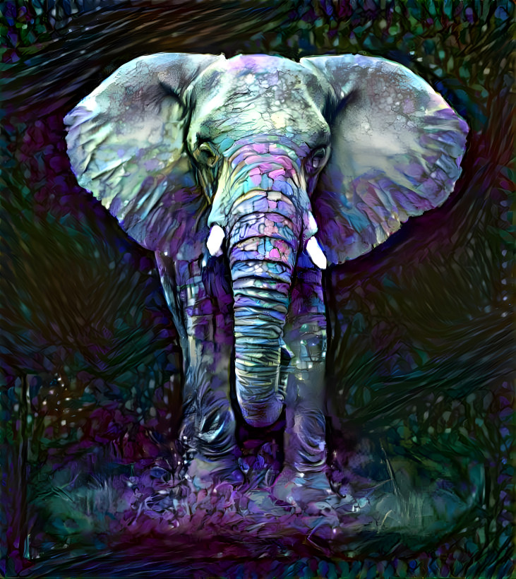 Pastel elephant