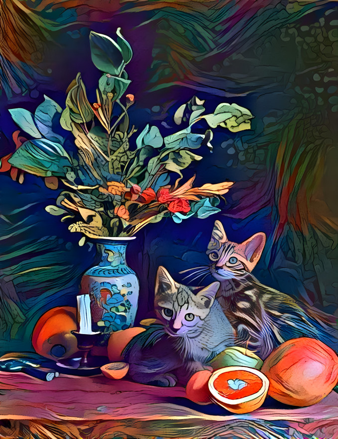 Still Life with Kittens 2