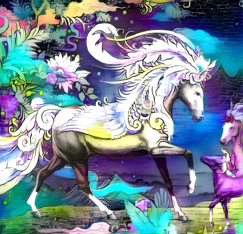 The Colorful Beauty Horse