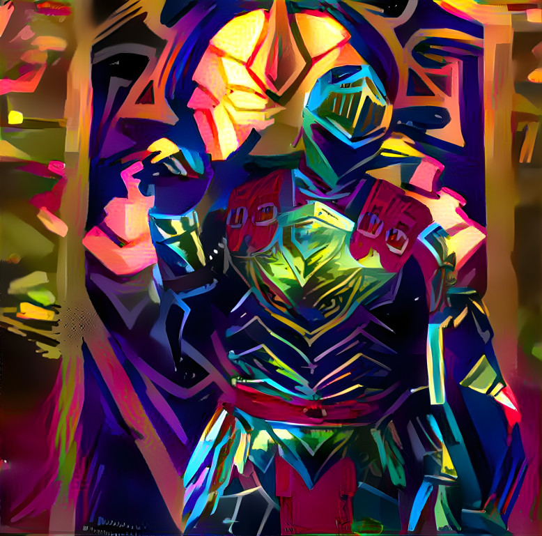 stained glass knight 