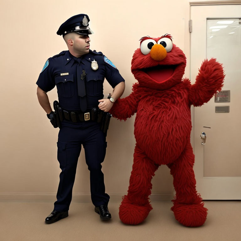 Meanwhile at Sesame Street Police Station 