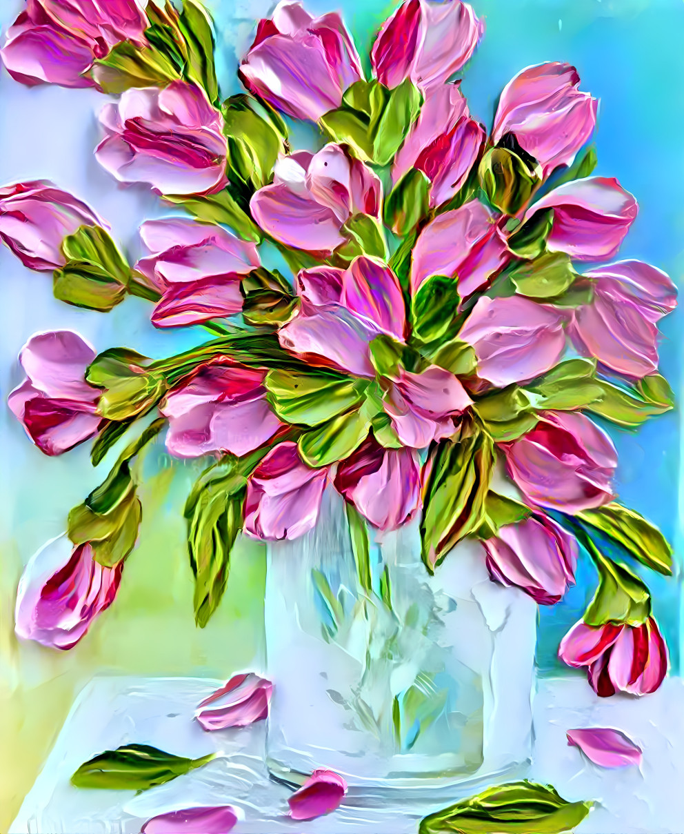 Pink tulips