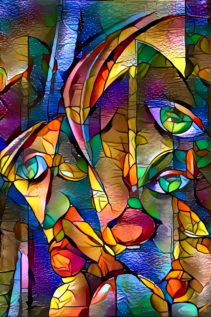 Fragmented Glass Face