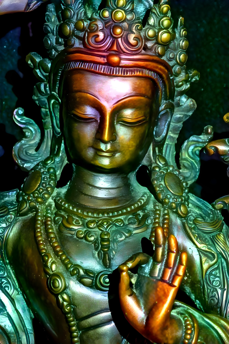 Copper bronze Buddha 