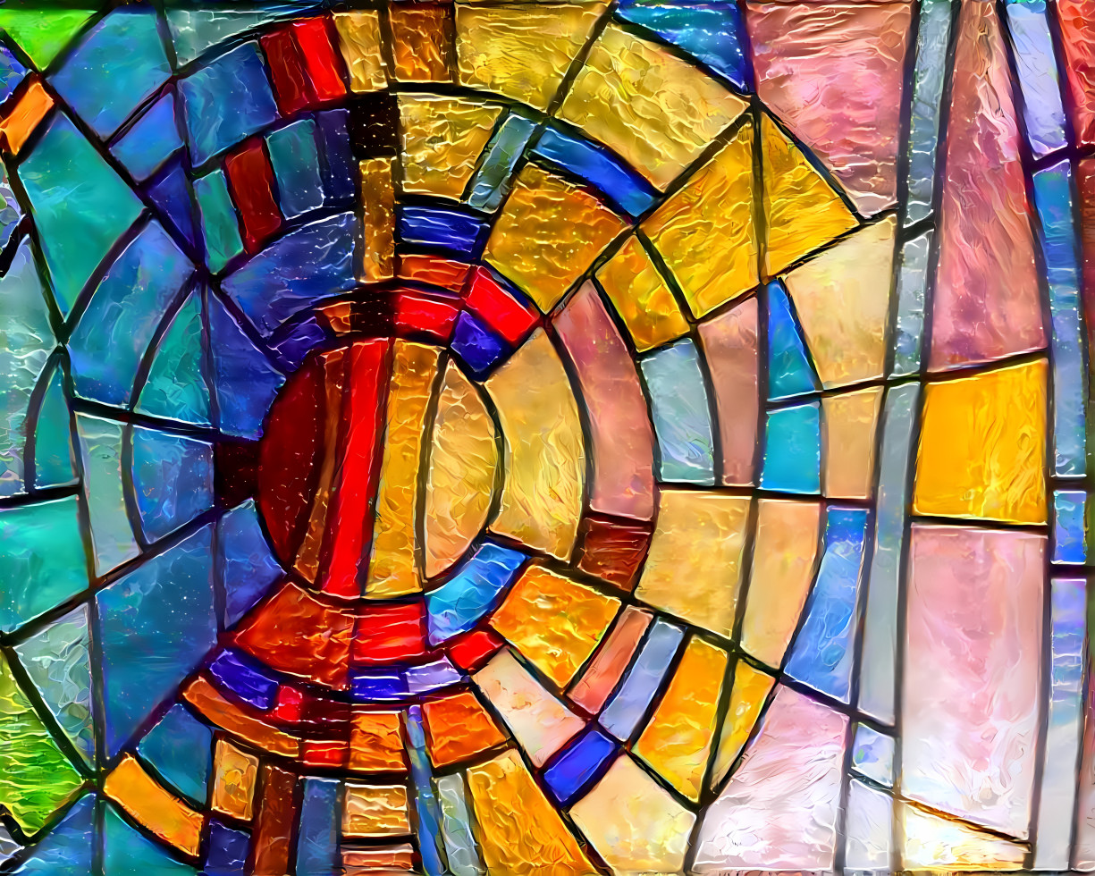 Retexturized stained glass target