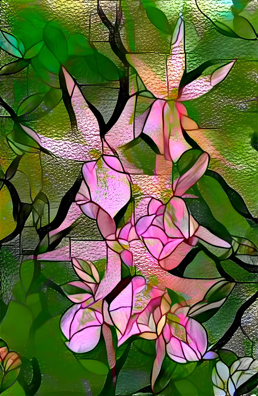 Miltassia Orchid, Stained Glass