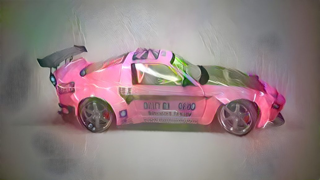 Cool pink car from video game