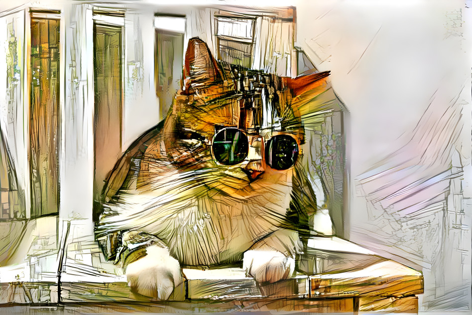 CAT WiTH SUN GLASSeS