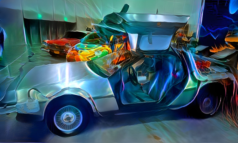 DeLorean Time Machine Digital Photo Art 4