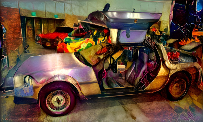 DeLorean Time Machine Digital Photo Art 2