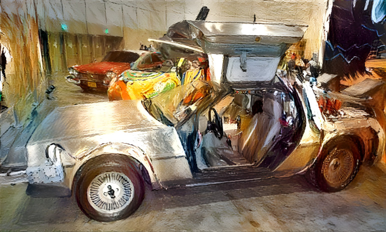 DeLorean Time Machine Digital Photo Art 1