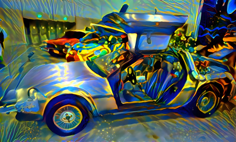 DeLorean Time Machine Digital Photo Art 14