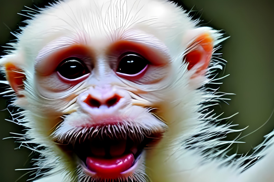 Albino Spider Monkey 