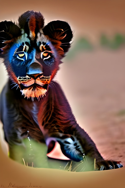 Lion cub