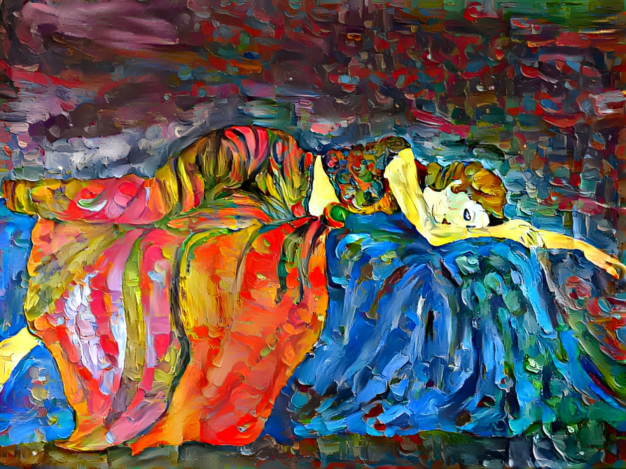 woman sleeping