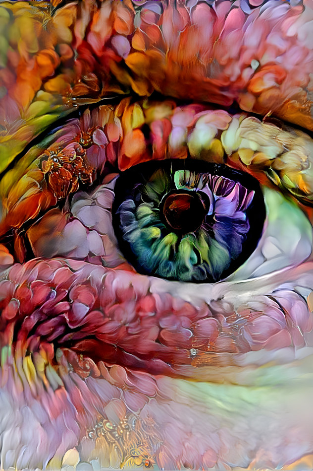 Close up of an eye. 