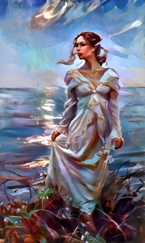 Woman by the Sea