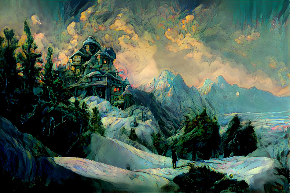 Rough yet Mysterious Snow Landscape