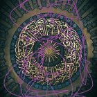 Intricate Neon Mandala Designs on Metallic 3D Background