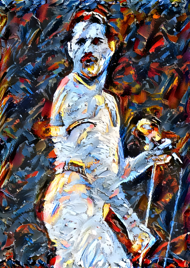 Freddy Mercury but Oily