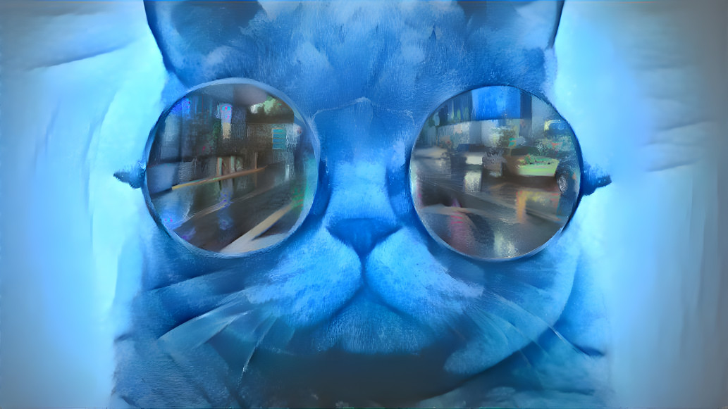 the blue cat