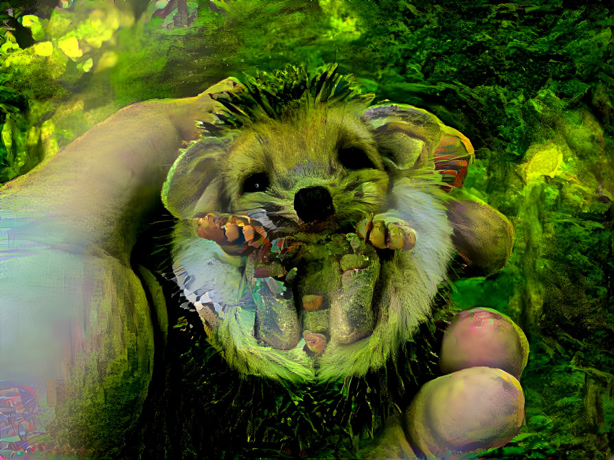 Green hedghog