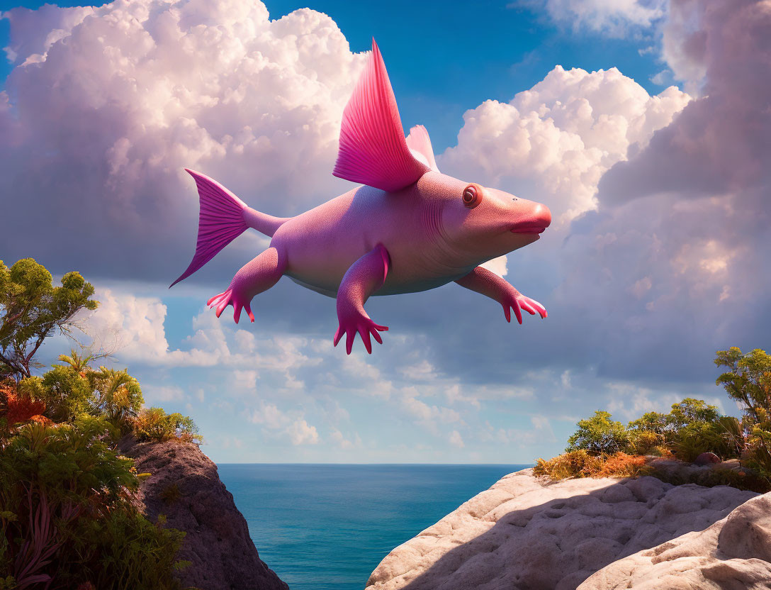 Flying axolotl 